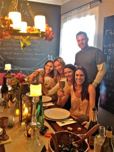My lovely friends enjoying Short Ribs and hour later than promised (but worth the wait!)