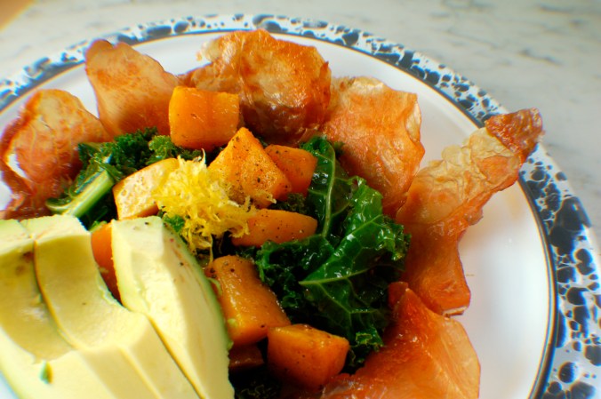 Prosciutto, Butternut Squash, and Kale Salad