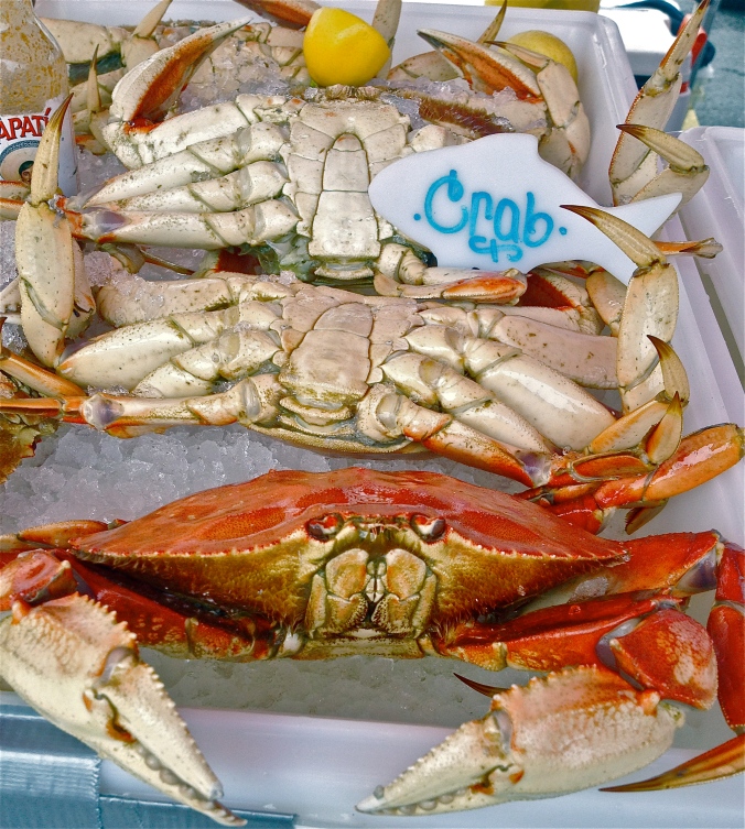 Crabs at the local Farmer's Market, thanks to From The Sea To You (fromthec2u.com)
